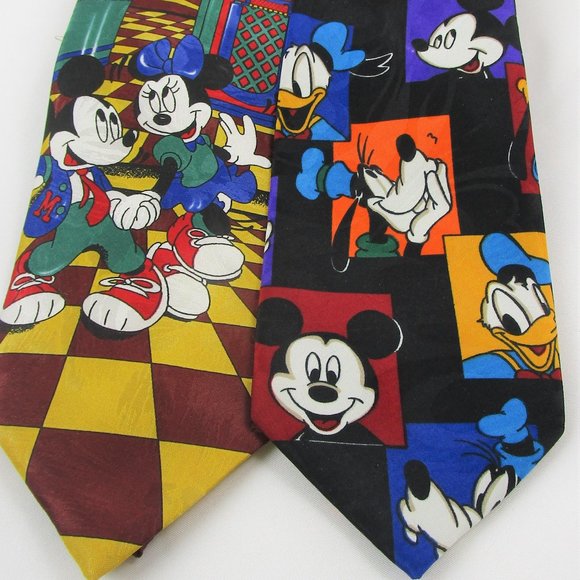 Disney Other - 2 Silk Mickey Unlimited Ties By Disney-EUC